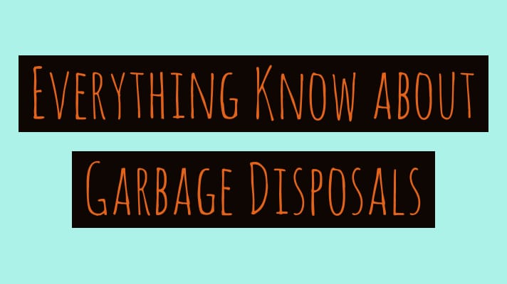 Everything You Need to Know About Garbage Disposal
