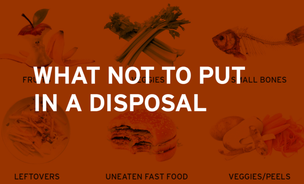 Which things we cannot put in the garbage disposal