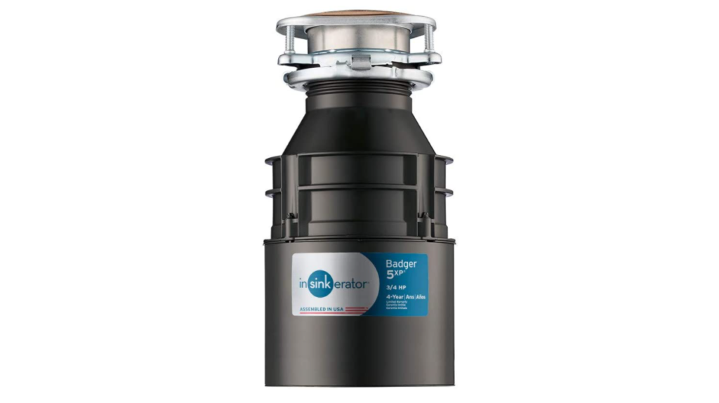 INSINKERATOR Garbage Disposal, Badger 5XP, 3/4 HP Continuous Feed