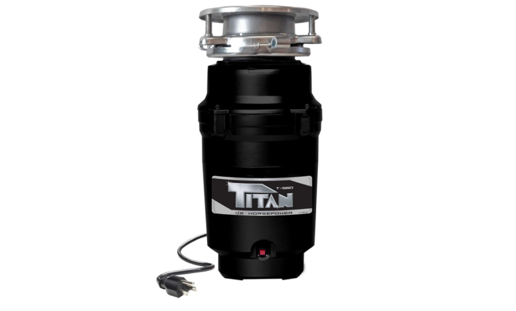 Titan 10-US-TN-560-3B Garbage Disposal, 1/2 HP, With Stainless Steel Flange
