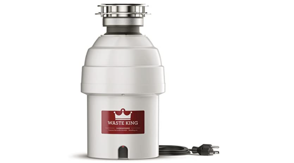 Waste King 9980 Garbage Disposal with Power Cord, 1 HP
