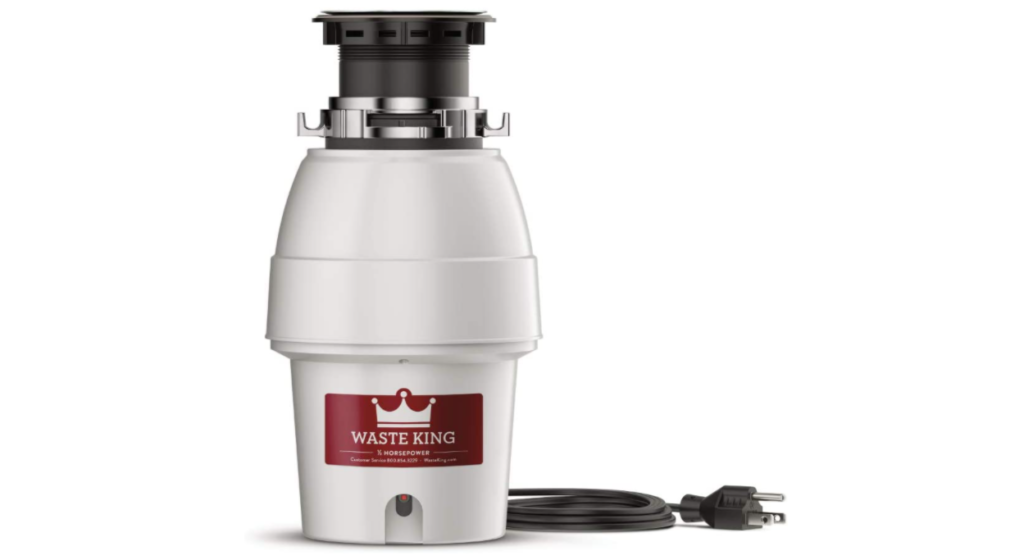 Waste King Legend Series 1/2 HP Continuous Feed Garbage Disposal with Power Cord - (L-2600)