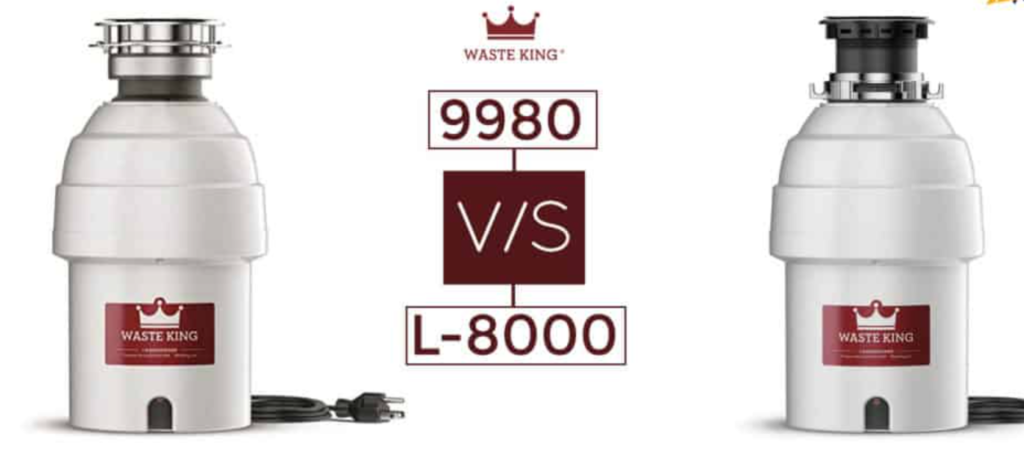 Waste King Legend 9980 vs L-8000