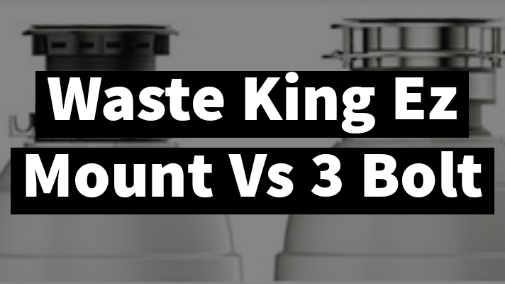 Waste king ez mount vs 3 bolt