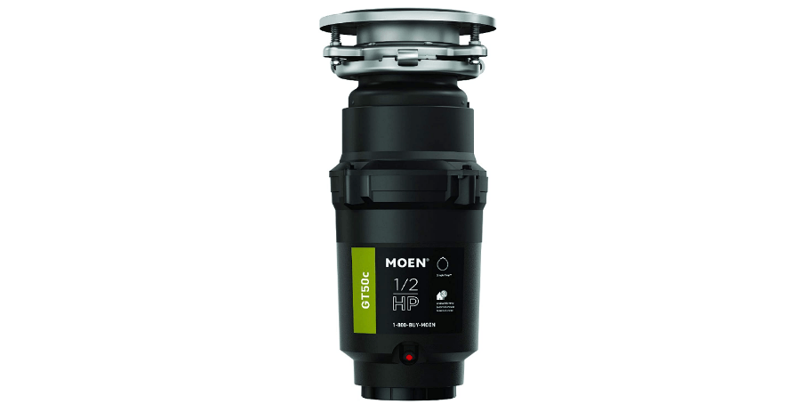 Moen GT50C Prep Series 1/2 Horsepower Continuous Feed Garbage Disposal featuring Fast Track Technology: