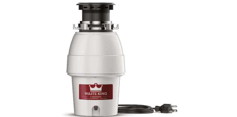 Waste King Legend Series 1/2 HP Continuous Feed Garbage Disposal with Power Cord - (L-2600)